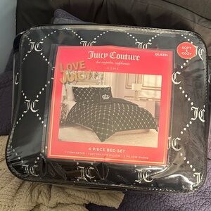 Juicy Couture Black and White Bed Set